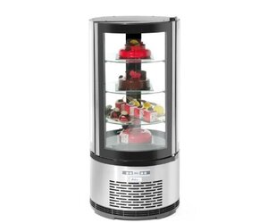 Vitrine de pâtisserie traiteur ronde 100 l
