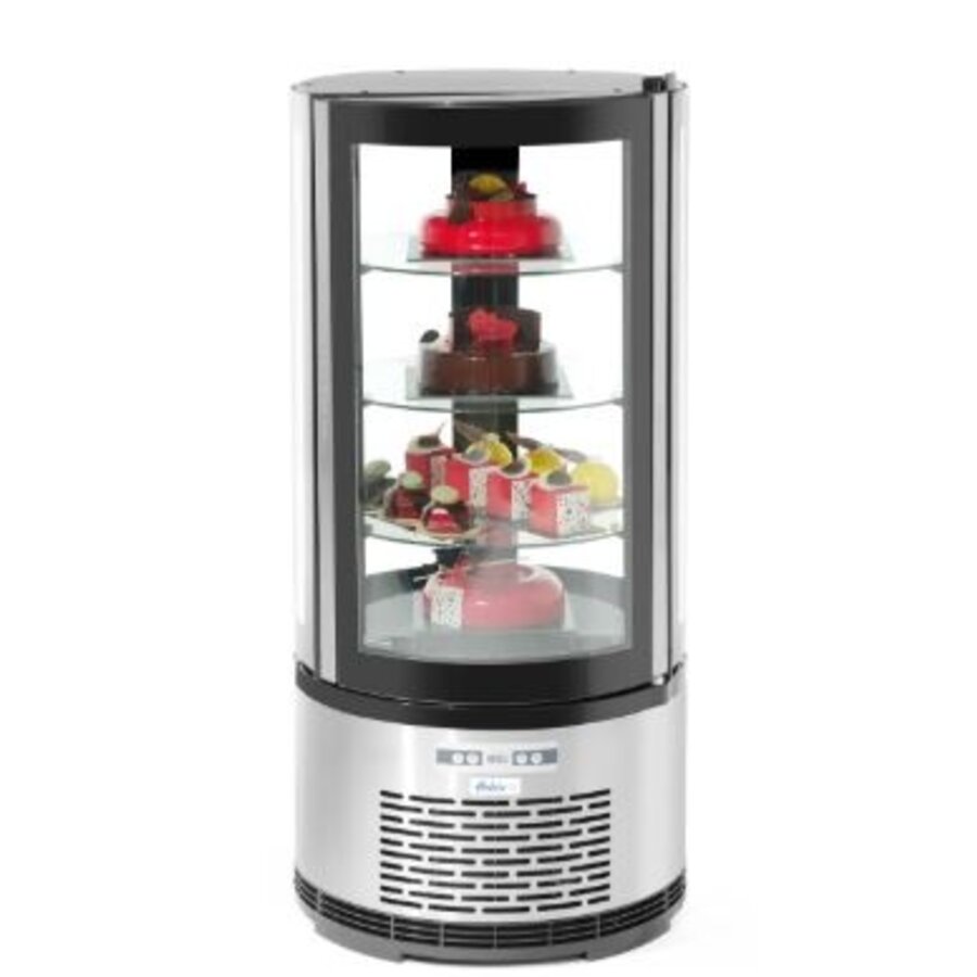 Catering Pastry Display Case Round 100 l