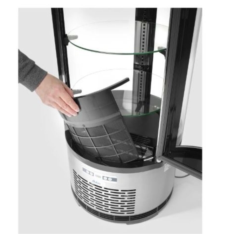 Catering Pastry Display Case Round 100 l