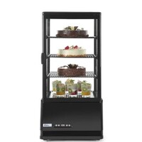 Vitrine réfrigérée Hospitality noire 78 l 230 V 170 W
