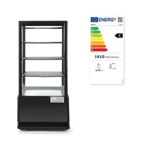 Vitrine réfrigérée Hospitality noire 78 l 230 V 170 W