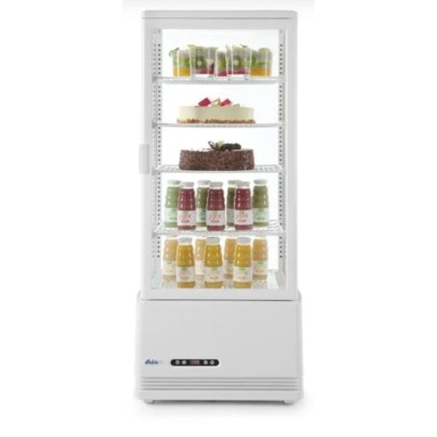 Horeca Koelvitrinekast wit 98 l 230V 210W
