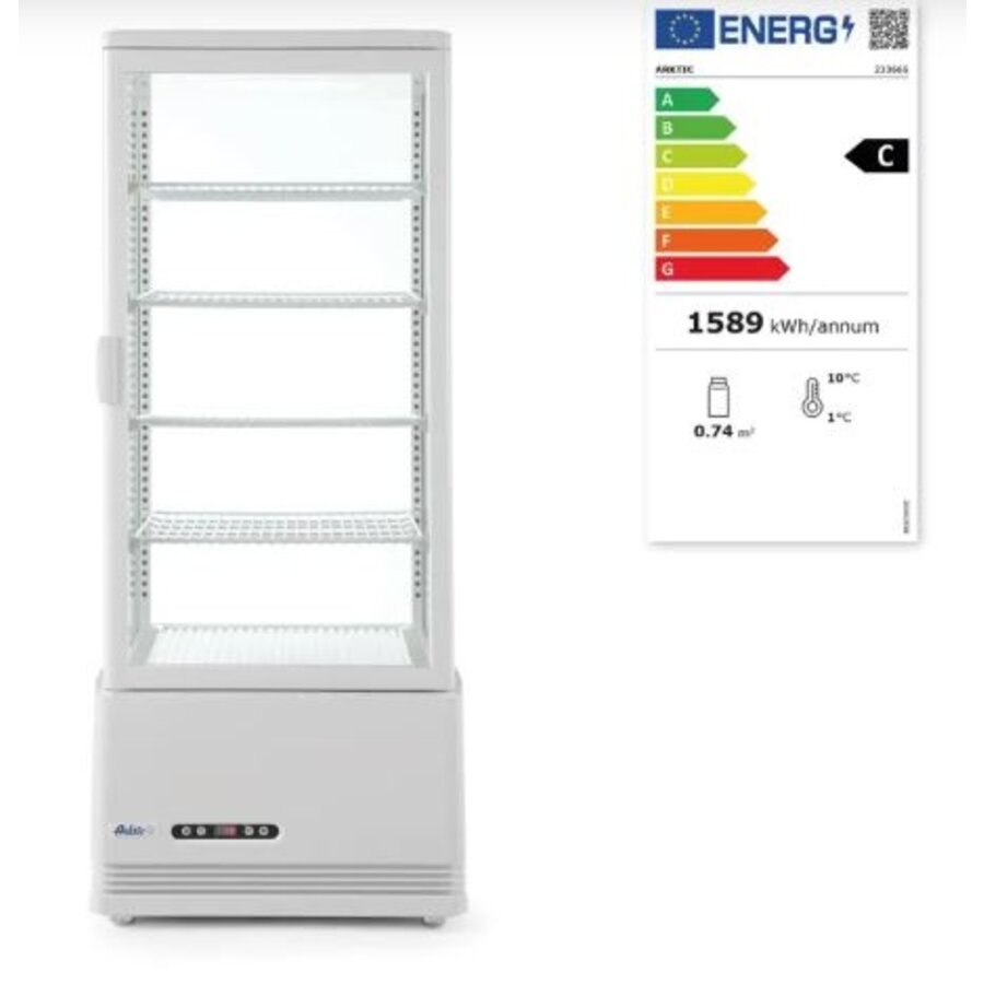 Hospitality Refrigerated display cabinet white 98 l 230V 210W