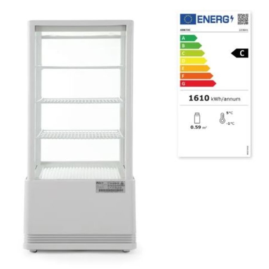 Hospitality Refrigerated display cabinet white 78 l 230V 170W