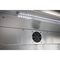 Bar Display Cooler | Silver | 2 Glass Sliding Doors