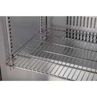 Bar Display Cooler | Silver | 2 Glass Sliding Doors