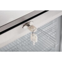 Bar Display Cooler | Silver | 2 Glass Sliding Doors