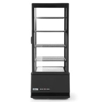 Horeca Koelvitrinekast zwart 98 l 230V 210W
