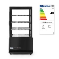 Vitrine réfrigérée Hospitality noire 68 l 230 V 170 W