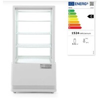 Hospitality Refrigerated display cabinet white 68 l 230V 170W