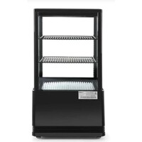 Vitrine réfrigérée Hospitality noire 58 l 230 V 170 W