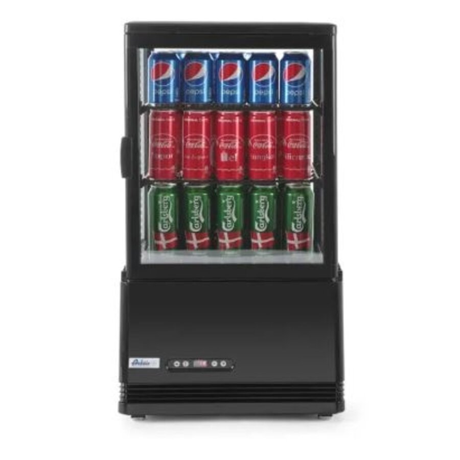 Vitrine réfrigérée Hospitality noire 58 l 230 V 170 W