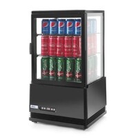 Vitrine réfrigérée Hospitality noire 58 l 230 V 170 W