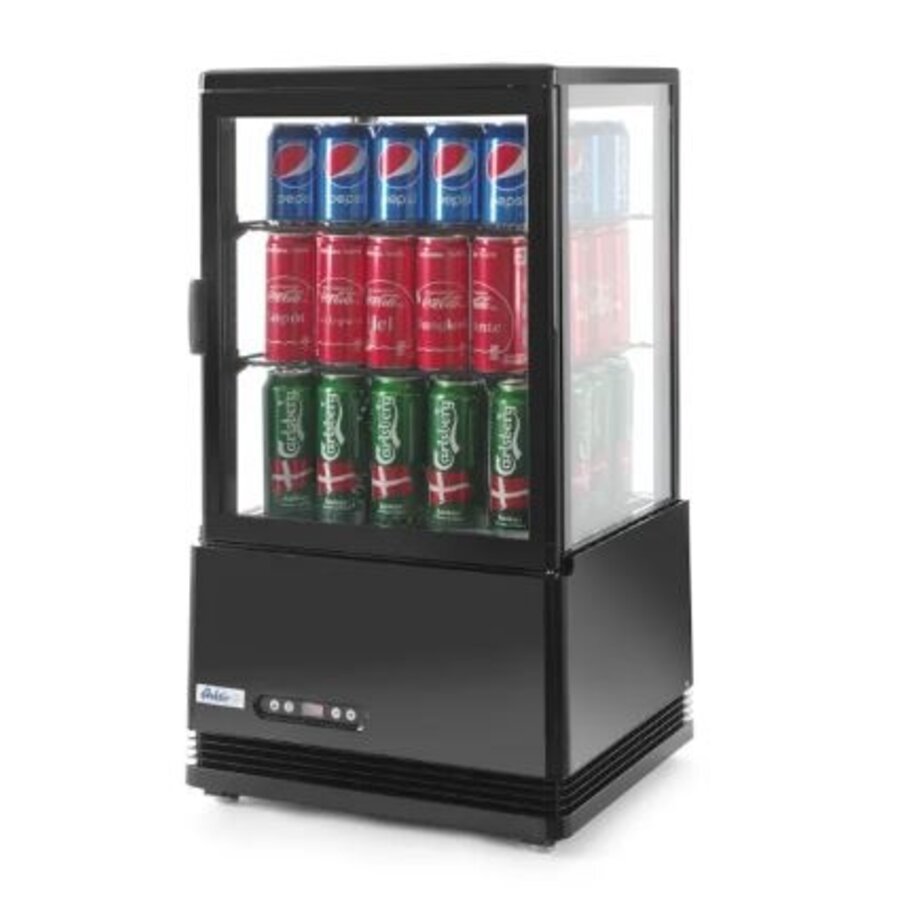 Vitrine réfrigérée Hospitality noire 58 l 230 V 170 W
