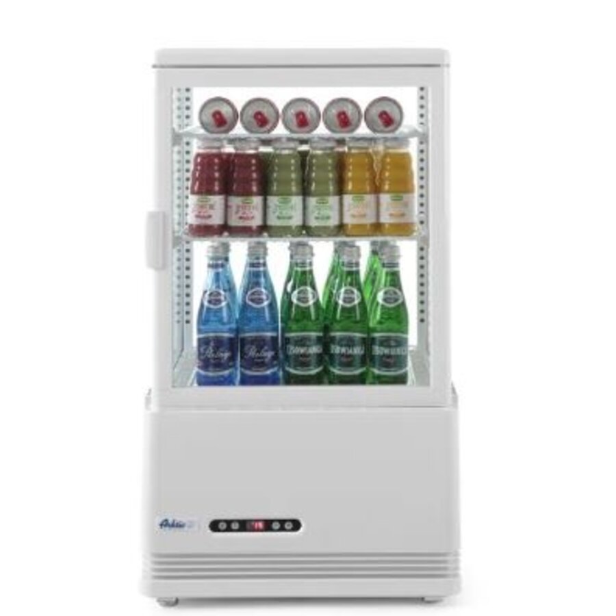 Horeca Koelvitrinekast wit 58 l 230V 170W