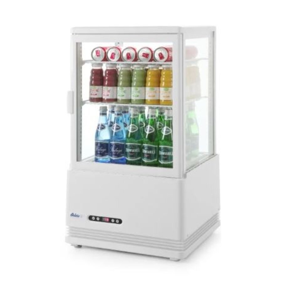 Horeca Koelvitrinekast wit 58 l 230V 170W