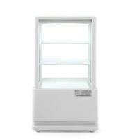 Horeca Koelvitrinekast wit 58 l 230V 170W