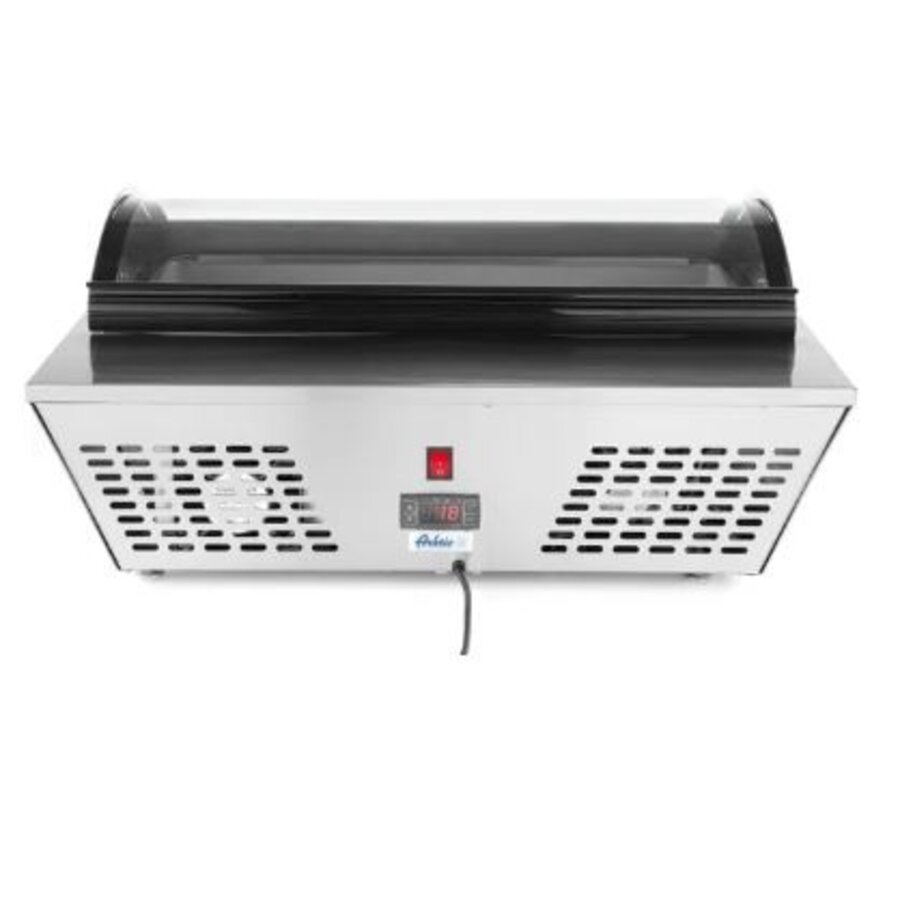 Présentoir à salades en acier inoxydable 67 l 8 x 1/6 ou 4 x 1/3 GN