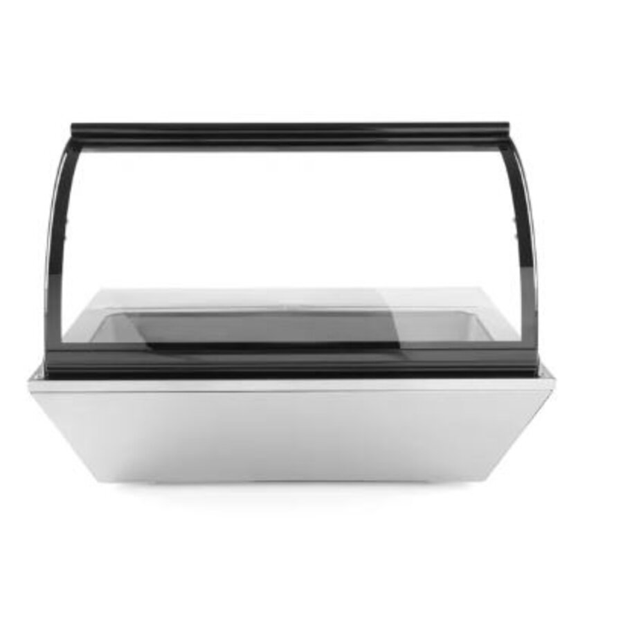 Présentoir à salades en acier inoxydable 67 l 8 x 1/6 ou 4 x 1/3 GN