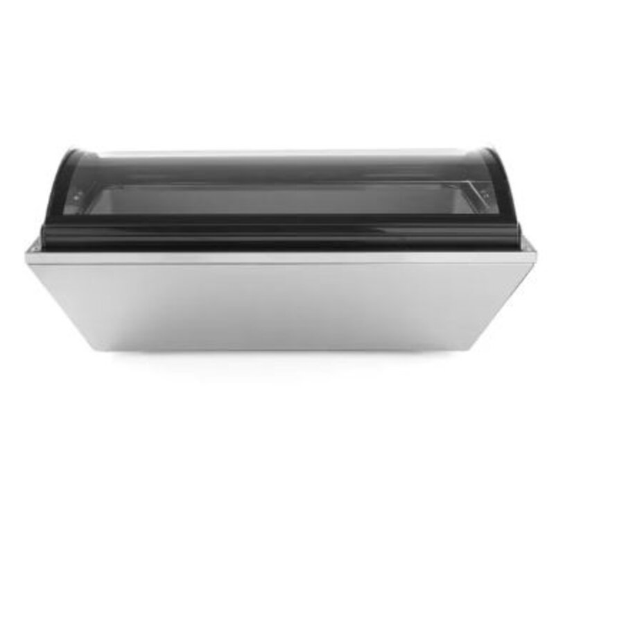 Présentoir à salades en acier inoxydable 67 l 8 x 1/6 ou 4 x 1/3 GN