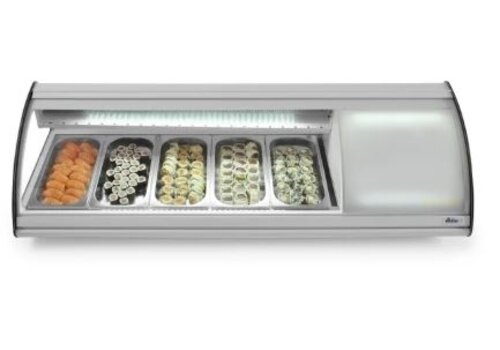  Arktic Vitrine réfrigérée pour sushis traiteur 63 l 5x GN 1/3 