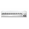 Arktic Horeca Opzetkoelvitrine 9x GN 1/3 met hard glazen kap