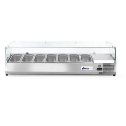  Arktic Hospitality Refrigerated display case 6x GN 1/3 with hard glass cover 
