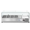 Arktic Gastronomie Kühlvitrine 4x GN 1/3 mit Hartglasabdeckung