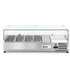 Arktic Hospitality Refrigerated display case 4x GN 1/3 with hard glass cover