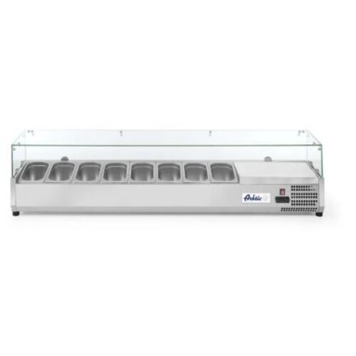  Arktic Catering Refrigerated display case glass 8x GN 1/4 230V 180W 