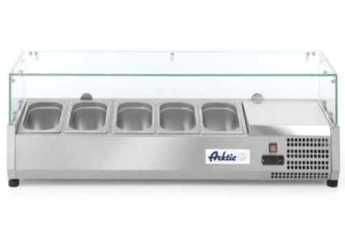  Arktic Catering Kühlvitrine Glas 5x GN 1/4 230V 180W 