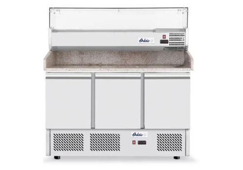 Arktic Pizzeria d'accueil avec vitrine réfrigérée à trois portes 380+40 l 230V 400W 