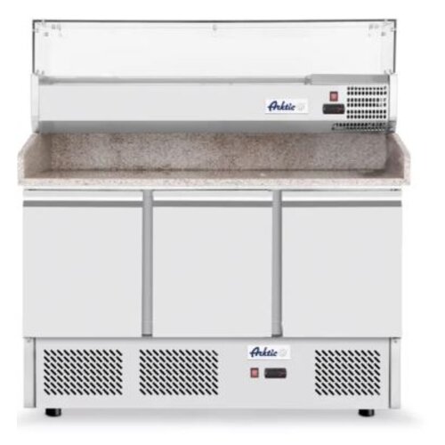  Arktic Pizzeria d'accueil avec vitrine réfrigérée à trois portes 380+40 l 230V 400W 