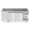 Horeca Pizzawerkbank met 2 deuren en 7 lades 485 l
