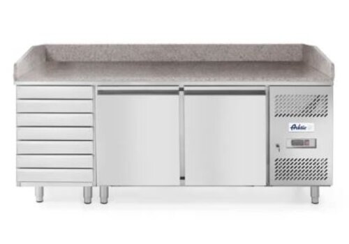  Arktic Établi à pizza Hospitality avec 2 portes et 7 tiroirs 485 l 