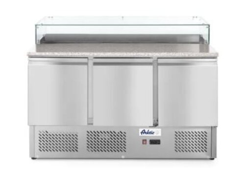  Arktic Hospitality Pizza workbench with three doors 380 l space for 8x GN 1/6 