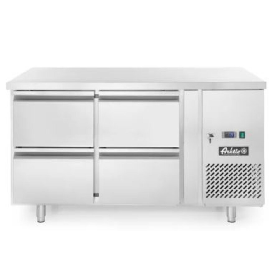 Établi réfrigéré pour hôtellerie avec 4 tiroirs 280 l 230 V 250 W