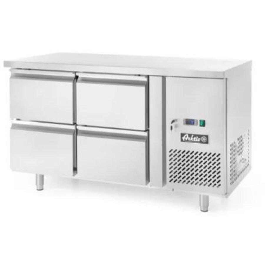 Établi réfrigéré pour hôtellerie avec 4 tiroirs 280 l 230 V 250 W