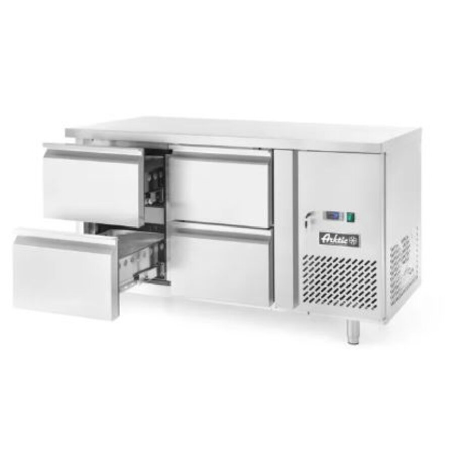 Établi réfrigéré pour hôtellerie avec 4 tiroirs 280 l 230 V 250 W