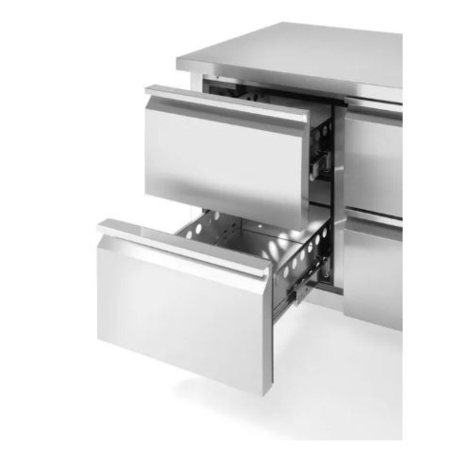 Établi réfrigéré pour hôtellerie avec 4 tiroirs 280 l 230 V 250 W