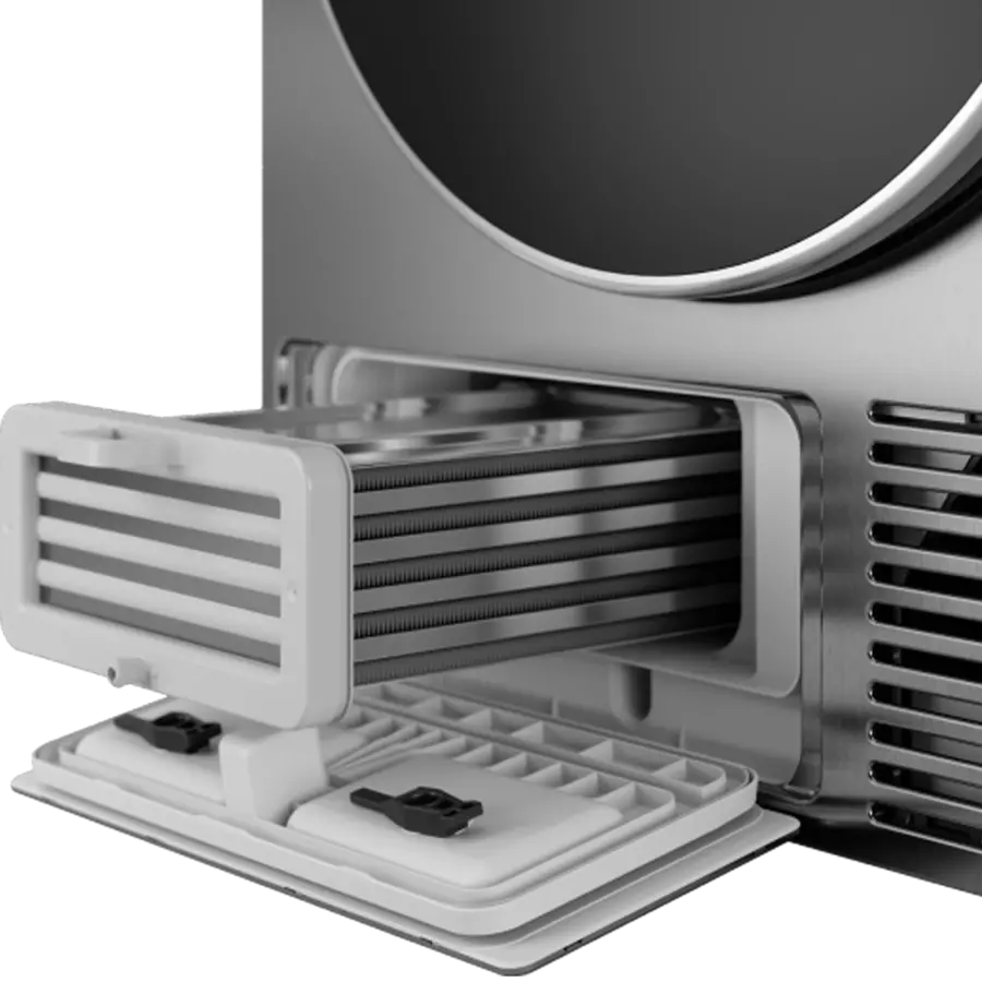 Droger professioneel condens 7kg titanium