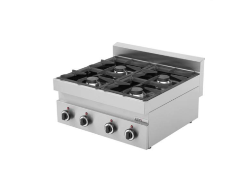  HorecaTraders cuisinière à gaz | 4 brûleurs | 700x650x320(h) mm 