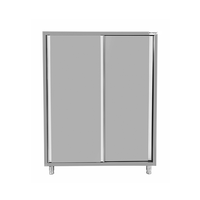 RVS kast met schuifdeuren | 1600x700x1800(h) mm