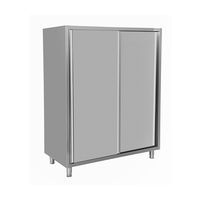 Armoire en acier inoxydable avec portes coulissantes | 1600x700x1800(h) mm