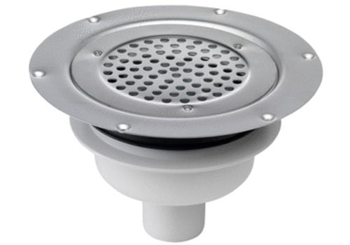  HorecaTraders vloerput | ø 155mm | RVS 304 | verticale aansluiting | 1 l/s 