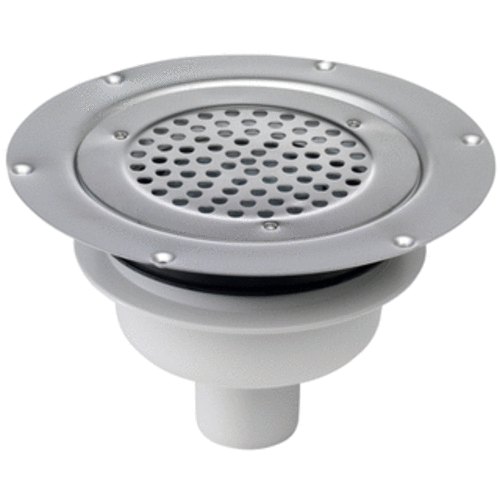  HorecaTraders vloerput | ø 155mm | RVS 304 | verticale aansluiting | 1 l/s 