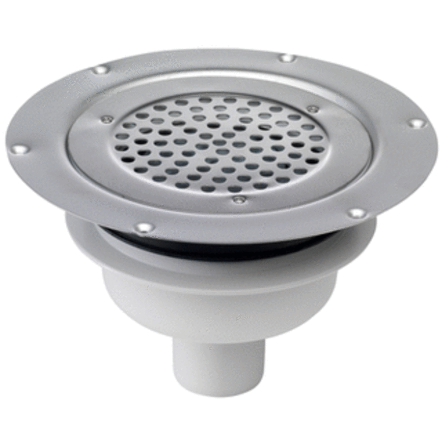 floor drain | ø 155mm | stainless steel 304 | vertical connection | 1 l/s