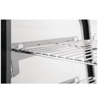 RVS Koelvitrine voor gebak | Impulsaankopen koelvitrine 68,6(h) x 69,6(b) x 56,8(d)cm