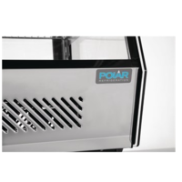 RVS Koelvitrine voor gebak | Impulsaankopen koelvitrine 68,6(h) x 69,6(b) x 56,8(d)cm