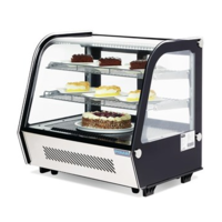 RVS Koelvitrine voor gebak | Impulsaankopen koelvitrine 68,6(h) x 69,6(b) x 56,8(d)cm